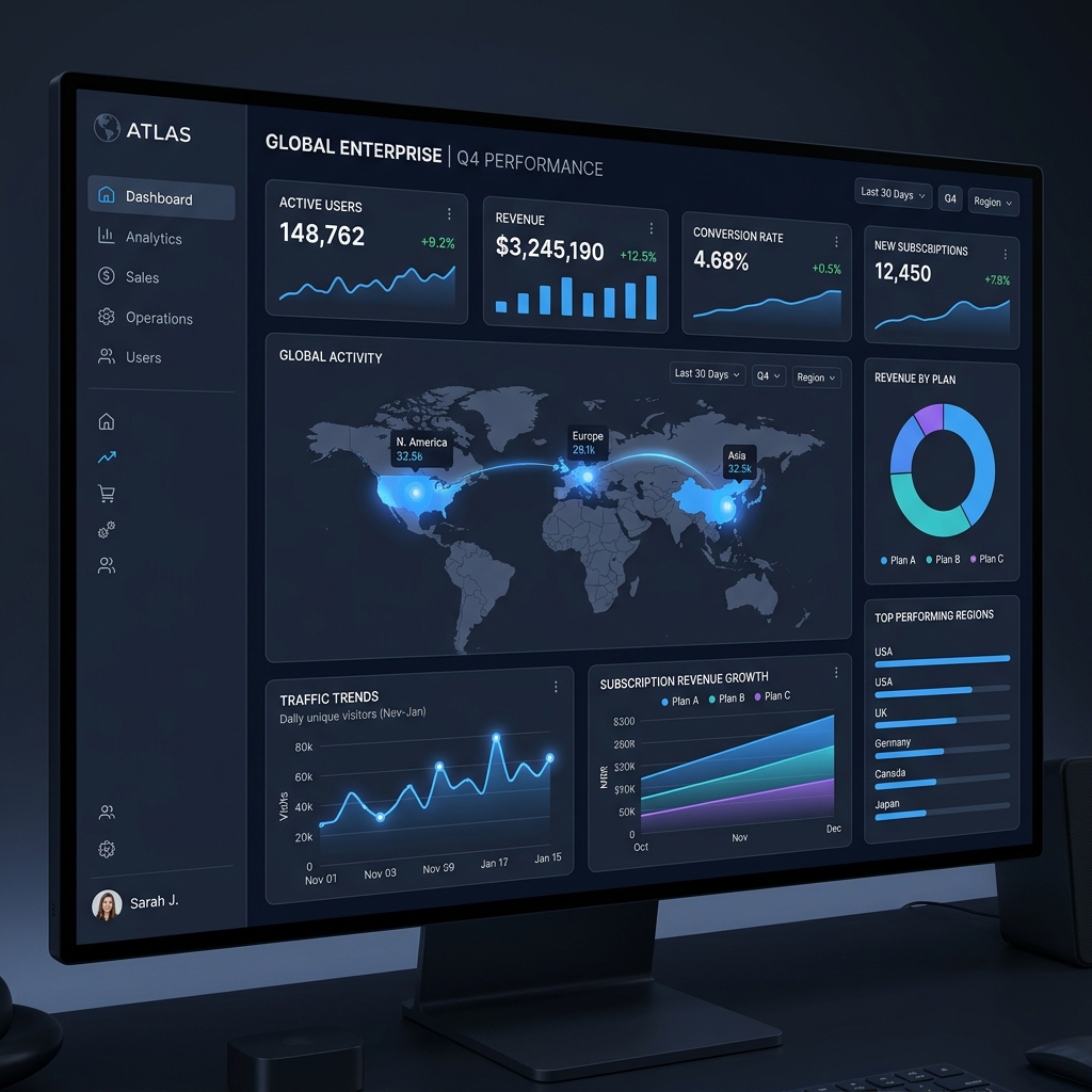 SaaS Dashboard Mockup